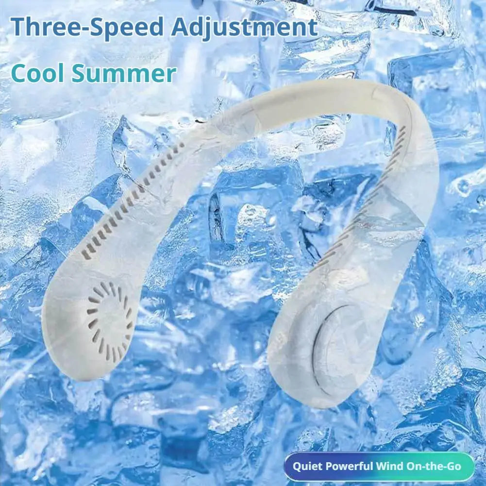 Bladeless Portable Neck Fan, 3-Speed