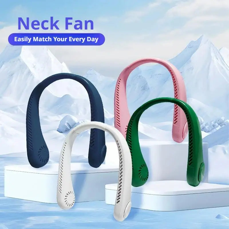 Bladeless Portable Neck Fan, 3-Speed