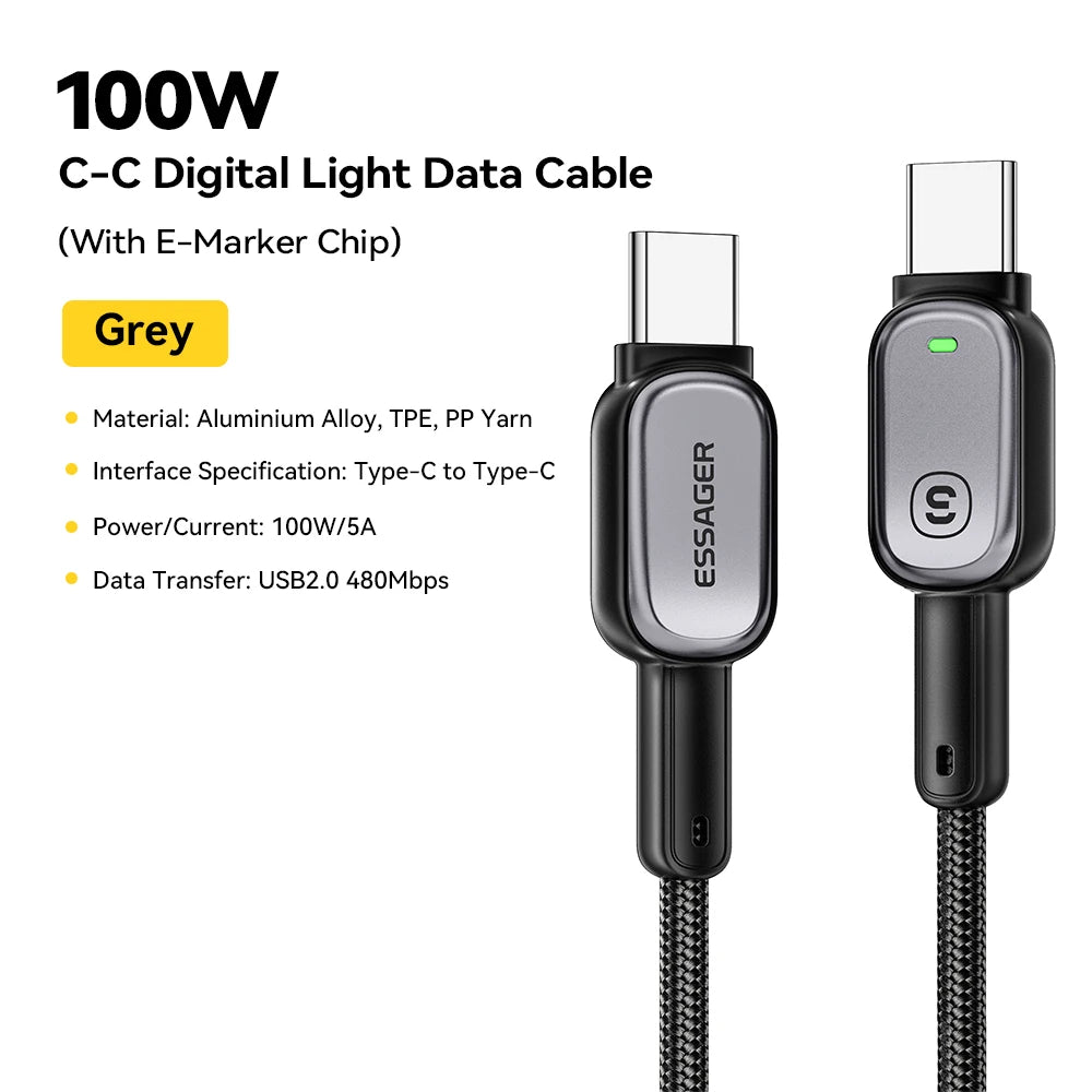 Essager 100W RapidCharge USB-C Cable